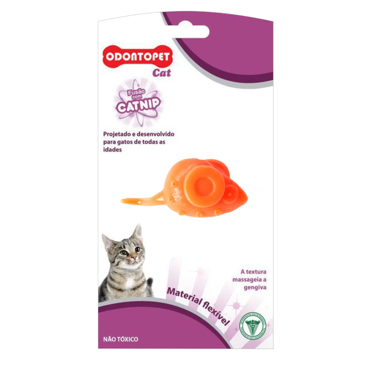 Brinquedo Rato com Catnip Odontopet Cat